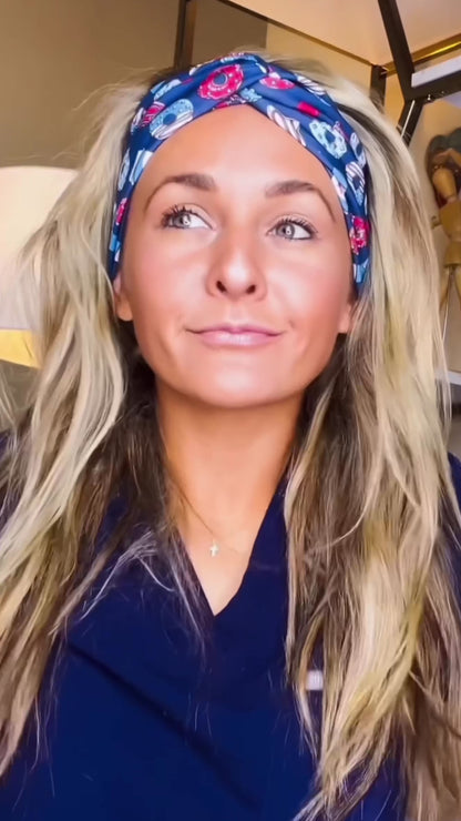 4th of July - Turban Twist Headband
