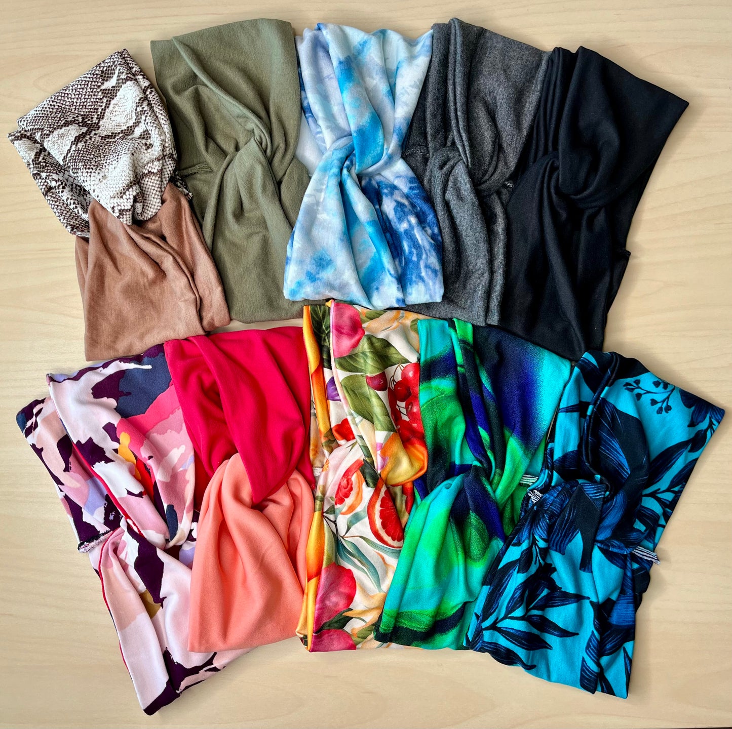 3-Pack Turban Twist Headband Bundle -  by Angelika Gale (Cancer Survivor)